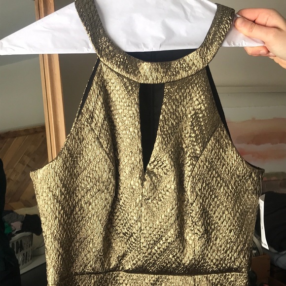 NWT Gold Dress by Trina Turk - Picture 2 of 4